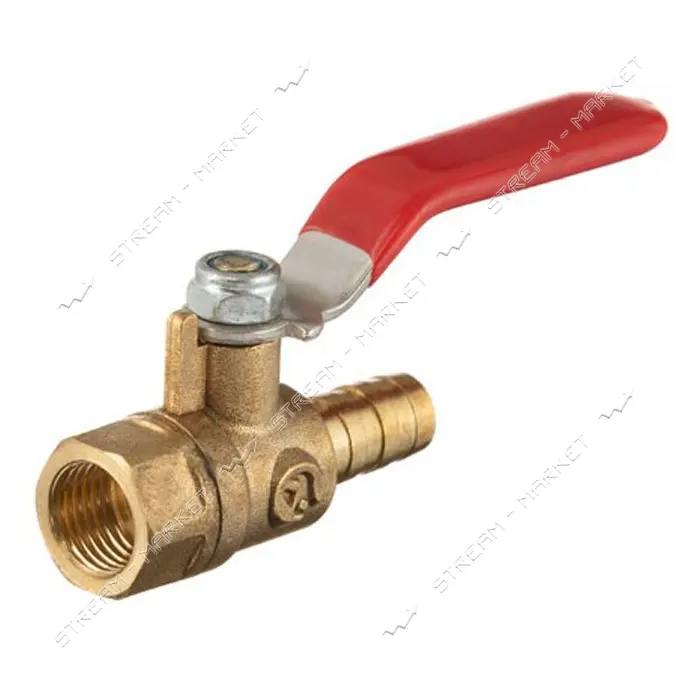 Кран шаровый воздушный Intertool PT-1889 латунь внутренняя резьба 1/4" на шланг 10мм STORM