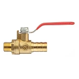 Кран шаровый воздушный Intertool PT-1892 латунь наружная резьба 1/4" на шланг 12мм STORM