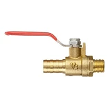 Кран шаровый воздушный Intertool PT-1892 латунь наружная резьба 1/4" на шланг 12мм STORM