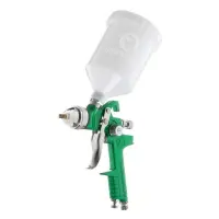 Краскопульт пневматический Intertool PT-0118 HVLP форсунка 1.4мм верхний пластиковый                