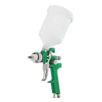 Краскопульт пневматический Intertool PT-0119 HVLP форсунка 1.7мм верхний пластиковый                