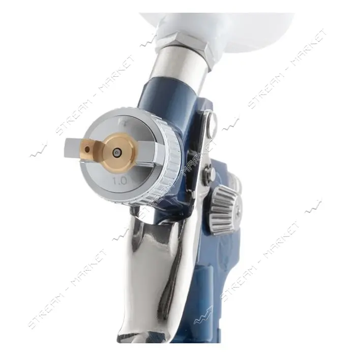 Краскопульт пневматический Intertool PT-0121 HVLP MINI форсунка 1.0мм верхний пластиковый