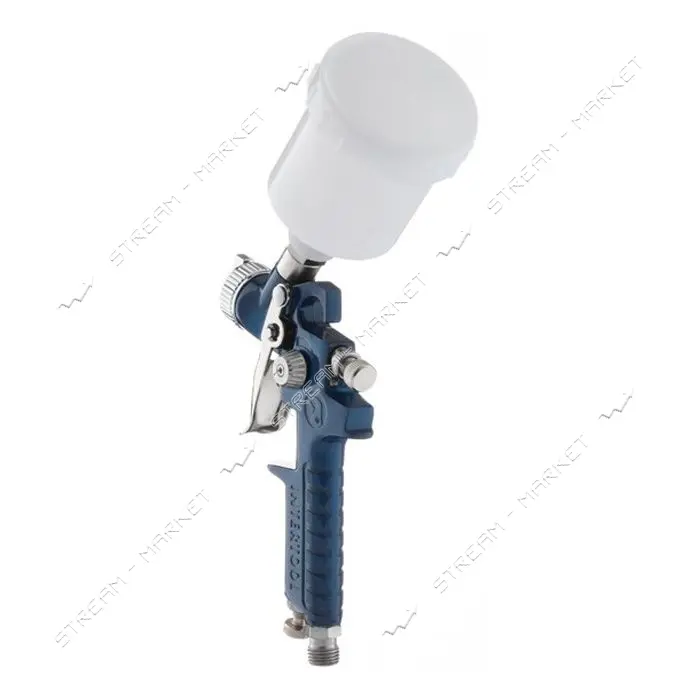 Краскопульт пневматический Intertool PT-0122 HVLP MINI форсунка 1.2мм верхний пластиковый           