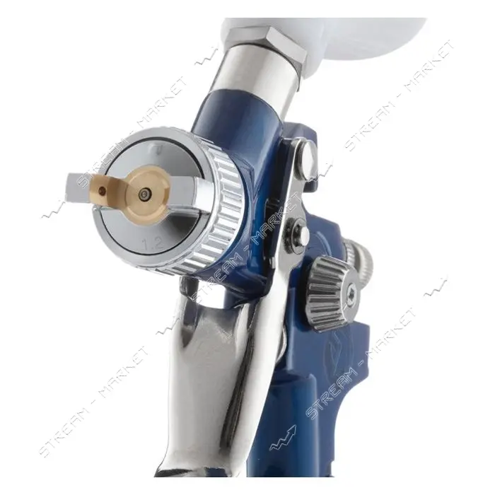 Краскопульт пневматический Intertool PT-0122 HVLP MINI форсунка 1.2мм верхний пластиковый           