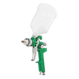 Краскопульт пневматический Intertool PT-0125 HVLP форсунка 2.5мм верхний пластиковый бачок 600мл