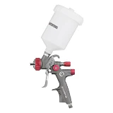 Краскопульт пневм. Intertool PT-0143LVLP TEFLON проф. форсунка 1.3мм верхний пластик.бак 600мл
