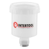 Бачок пластиковый для HVLP мини Intertool PT-1900 с внутренней резьбой M14x1 125мл                  