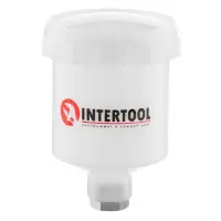 Бачок пластиковый для HVLP мини Intertool PT-1900 с внутренней резьбой M14x1 125мл                  