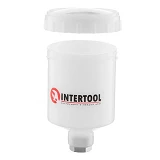 Бачок пластиковый для HVLP мини Intertool PT-1900 с внутренней резьбой M14x1 125мл                  