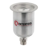 Бачок металлический для HVLP мини Intertool PT-1903 с внутренней резьбой M14x1 125мл