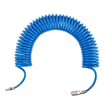 Шланг спиральный полиуретановый Intertool PT-1711 6.5x10мм 10м с быстроразъемными соединениями      