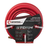 Шланг гибридный профессиональный Intertool PT-1761 20 атм 6x11мм 10м с латун. быстр. соединением