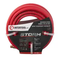 Шланг гибридный профессиональный Intertool PT-1761 20 атм 6x11мм 10м с латун. быстр. соединением
