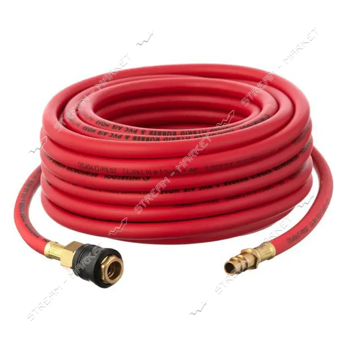 Шланг гибридный профессиональный Intertool PT-1761 20 атм 6x11мм 10м с латун. быстр. соединением