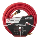 Шланг гибридный проф. Intertool PT-1771 20 атм 8x15мм 10м с латун.быстр. cоедин.Storm