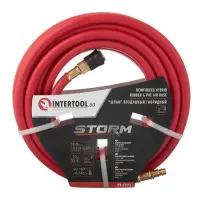 Шланг гибридный проф. Intertool PT-1771 20 атм 8x15мм 10м с латун.быстр. cоедин.Storm