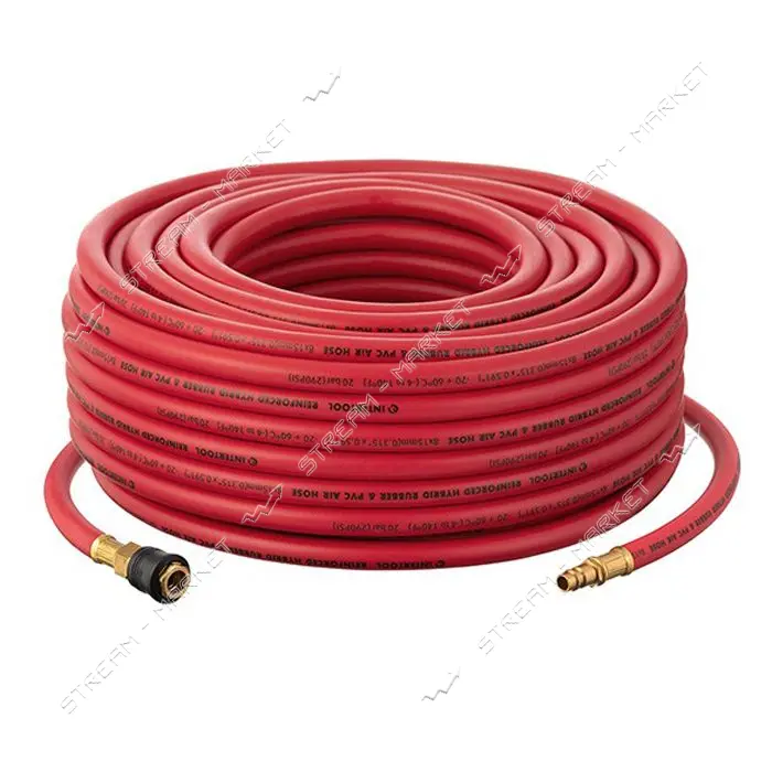 Шланг гибридный проф Intertool PT-1773 20 атм 8x15мм 30м с латун. быстр. cоедин. Storm