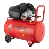 Компрессор Intertool PT-0005 100л 2.23кВт 220В 8атм 354 л/мин 2 цилиндра                            