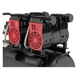 Компрессор Intertool PT-0027 50л 2x1.1кВт 220В 8атм 320л/мин 1400об/мин малошумный безмасл.         