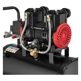 Компрессор Intertool PT-0029 24л 1.1кВт 220В 8атм 200 л/мин 2800об/мин безмасляный 2 цилиндра