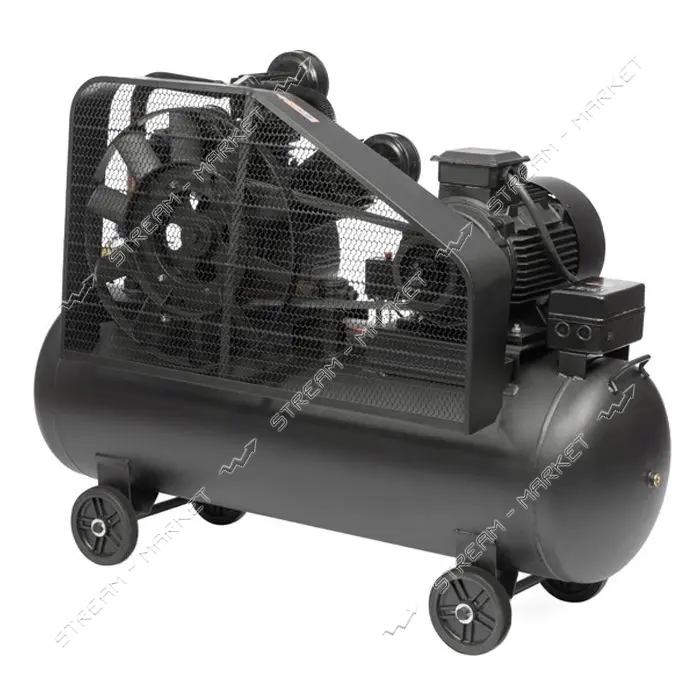 Компрессор Intertool PT-0050 300л 11кВт 380 В 8атм 1600 л/мин т3 цилиндра