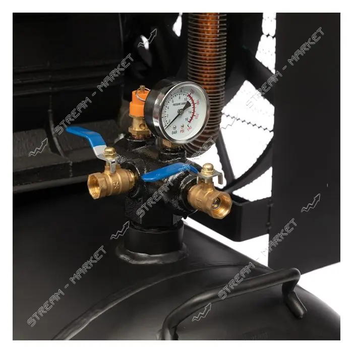Компрессор Intertool PT-0050 300л 11кВт 380 В 8атм 1600 л/мин т3 цилиндра