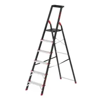 Стремянка Intertool LT-0056 6 ступеней лоток для инвентаря высота верхней ступени 1280мм            