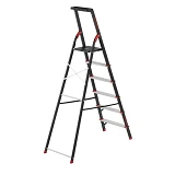 Стремянка Intertool LT-0056 6 ступеней лоток для инвентаря высота верхней ступени 1280мм