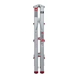 Стремянка алюминиевая двухсторонняя Intertool LT-1104 4 ступени высота 880мм                        