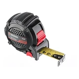 Рулетка Intertool MT-0826 с метал.полотном покрытым нейлоном и магнитами на зацепе 5м х 25мм Storm