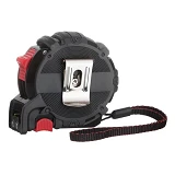 Рулетка Intertool MT-0826 с метал.полотном покрытым нейлоном и магнитами на зацепе 5м х 25мм Storm