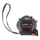 Рулетка Intertool MT-0828 с метал.полотном покрытым нейлоном и магнитами на зацепе 8м х 25мм Storm  