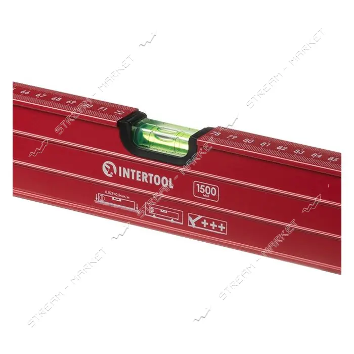 Уровень с поворотной капсулой Intertool MT-1275 1500мм 3 глазка