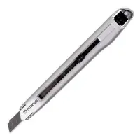 Нож сегментный Intertool HT-0509 9мм металлический усиленный винтовая фиксация                      