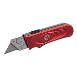 Нож трапецевидный Intertool HT-0515 60x19мм с выдвижным лезвием металлический корпус                