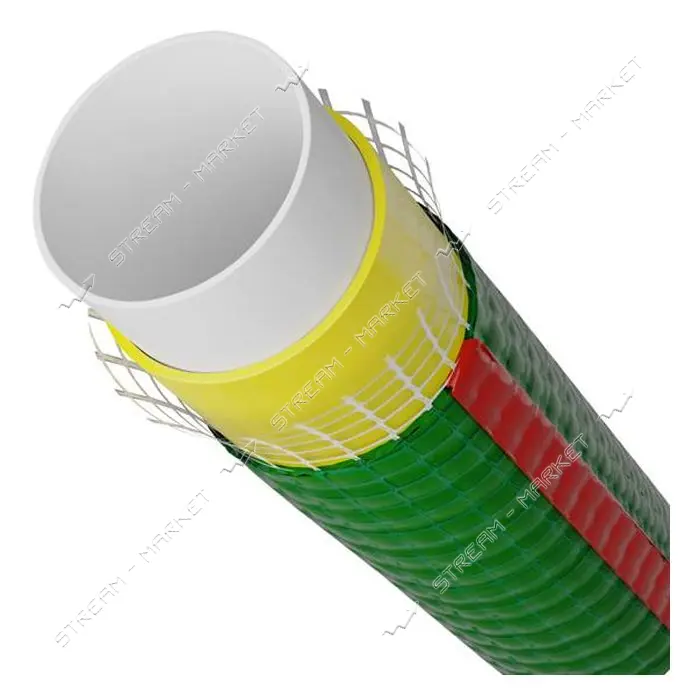 Шланг для воды Intertool GE-4106 4-х слойный 1/2" 50м армированный PVC