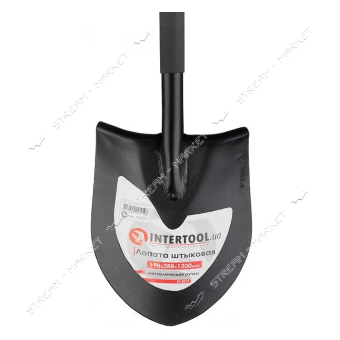 Лопата штыковая Intertool FT-2011 металлическая ручка 198х288х1200мм                                
