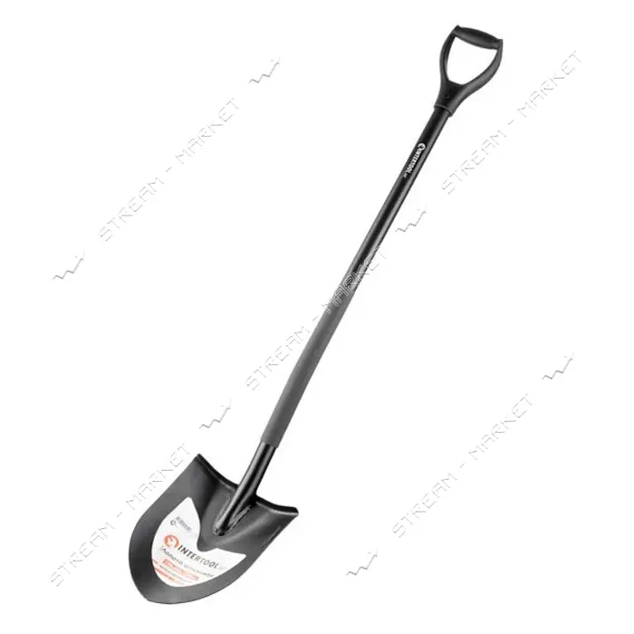 Лопата штыковая Intertool FT-2011 металлическая ручка 198х288х1200мм                                