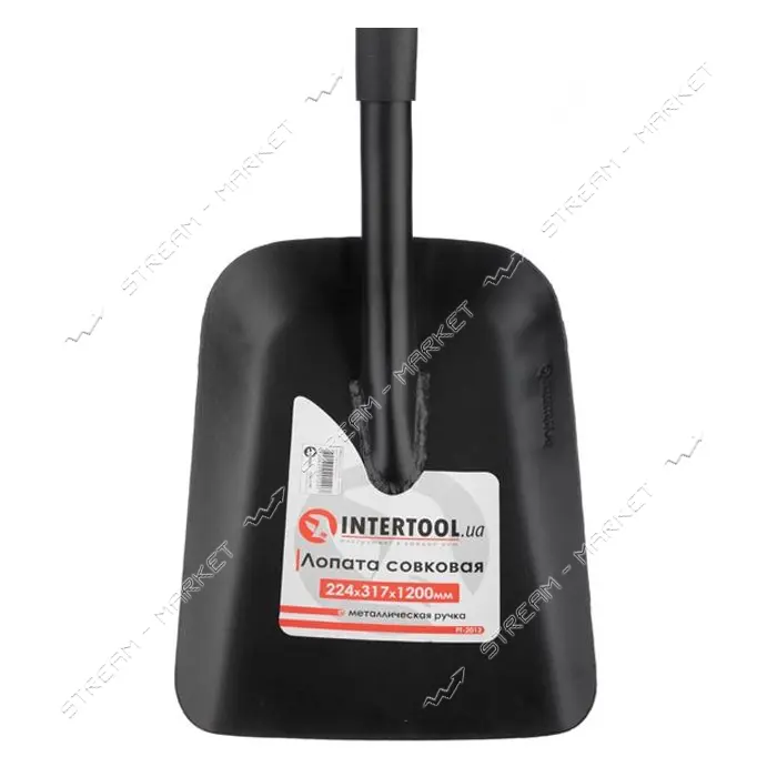 Лопата совковая Intertool FT-2012 металлическая ручка 224х317х1200мм