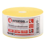 Шкурка шлифовальная на бумажной основе Intertool BT-0816 К60 115мм x 50м