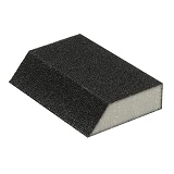 Губка для шлифования трапеция Intertool HT-0808 110x75x54x25мм оксид алюминия К80                   