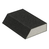 Губка для шлифования трапеция Intertool HT-0818 110x75x54x25мм оксид алюминия К180                  