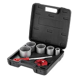 Набор корончатых сверл Intertool SD-0428 для плитки 33-83мм вольфрамовое напыление и напильник 5шт  