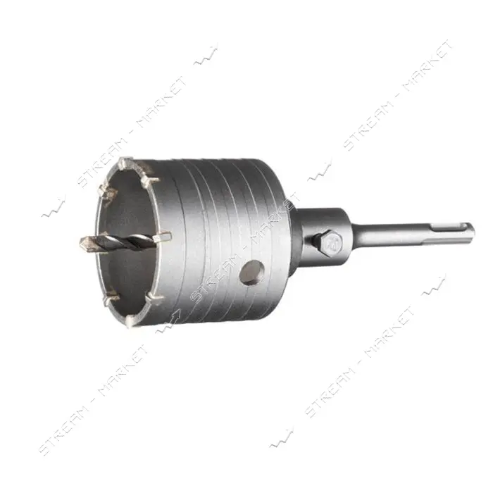 Сверло корончатое по бетону Intertool SD-7068 68мм плюс переходник SDS Plus 100мм