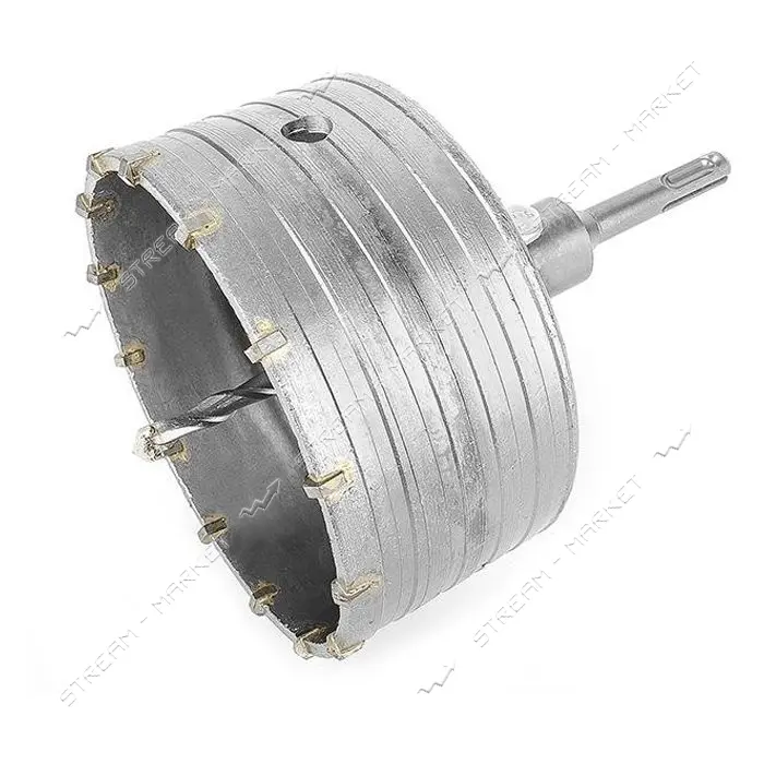 Сверло корончатое по бетону Intertool SD-7120 120мм плюс переходник SDS-plus 100мм