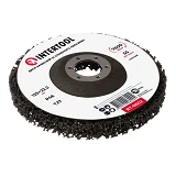 Диск зачистной Intertool BT-0602 из вспененного абразива 125х22.2х13мм P46 T27 черный               