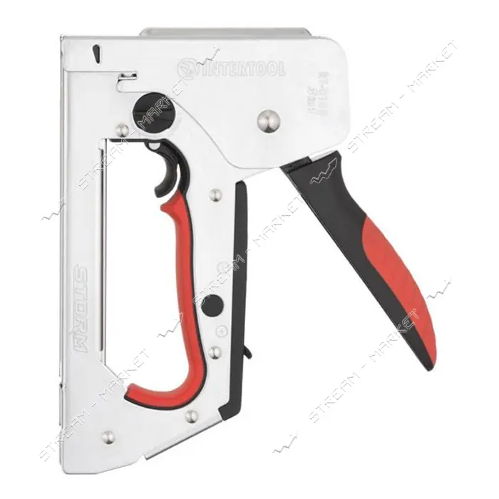 Степлер строительный Intertool RT-0105 3 в 1 функция Trigger Mode под скобу 11.3x0.7x6-14мм гвоздь