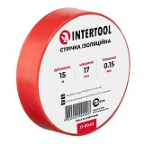 Лента изоляционная Intertool IT-0040 0.15мм x 17мм x 15м красная