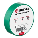 Лента изоляционная Intertool IT-0041 0.15мм x 17мм x 15м зеленая