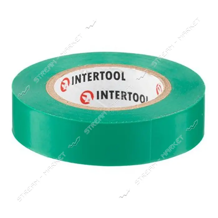Лента изоляционная Intertool IT-0041 0.15мм x 17мм x 15м зеленая